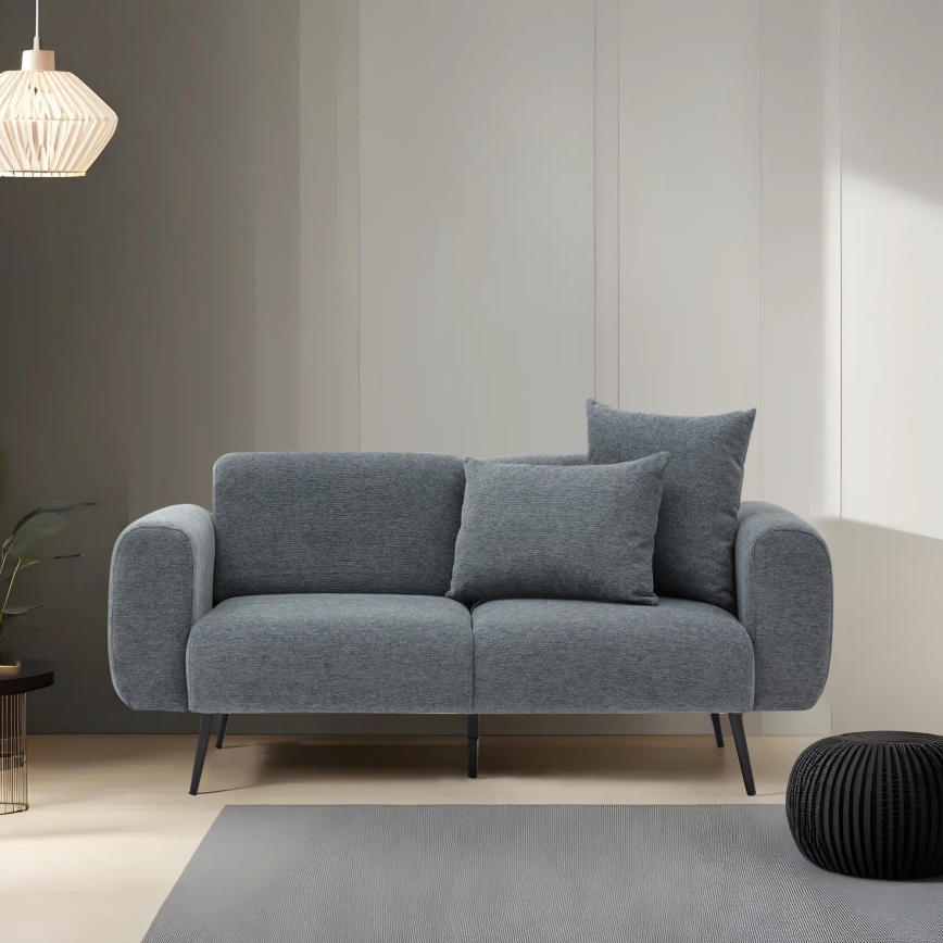 Zweisitzer-Sofa PISA, grau