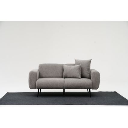Zweisitzer-Sofa PISA, hellgrau