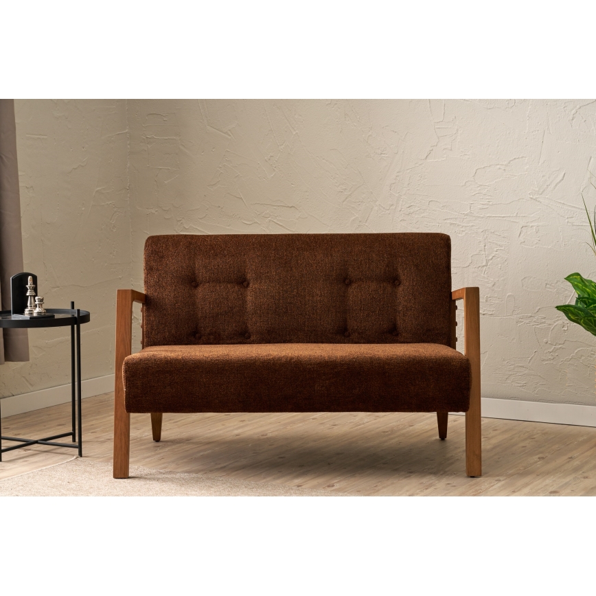 Zweisitzer-Sofa TUMI – Braun