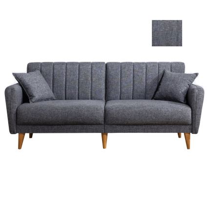 Zweisitziges, ausziehbares Schlafsofa KITO, dunkelgrau
