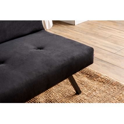 Zweisitziges Schlafsofa BAKU, schwarz