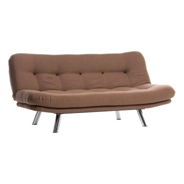 Zweisitziges Schlafsofa BINA, hellbraun