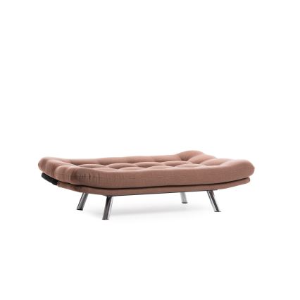 Zweisitziges Schlafsofa BINA, hellbraun