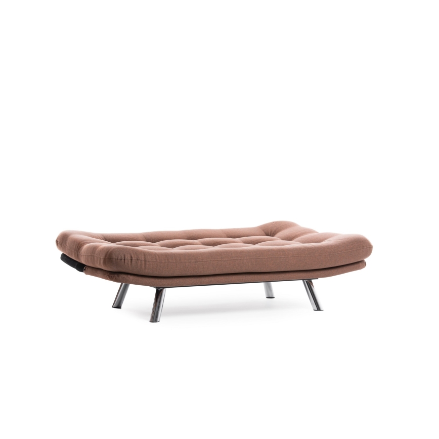 Zweisitziges Schlafsofa BINA, hellbraun
