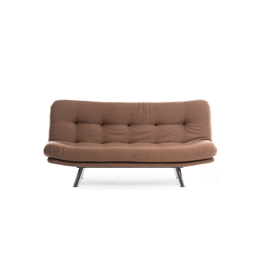 Zweisitziges Schlafsofa BINA, hellbraun