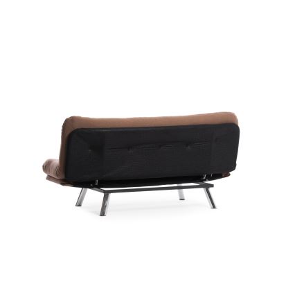Zweisitziges Schlafsofa BINA, hellbraun