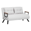 Zweisitziges Schlafsofa QIRA, Weiß