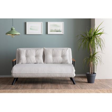 Zweisitziges Schlafsofa QIRA, Weiß
