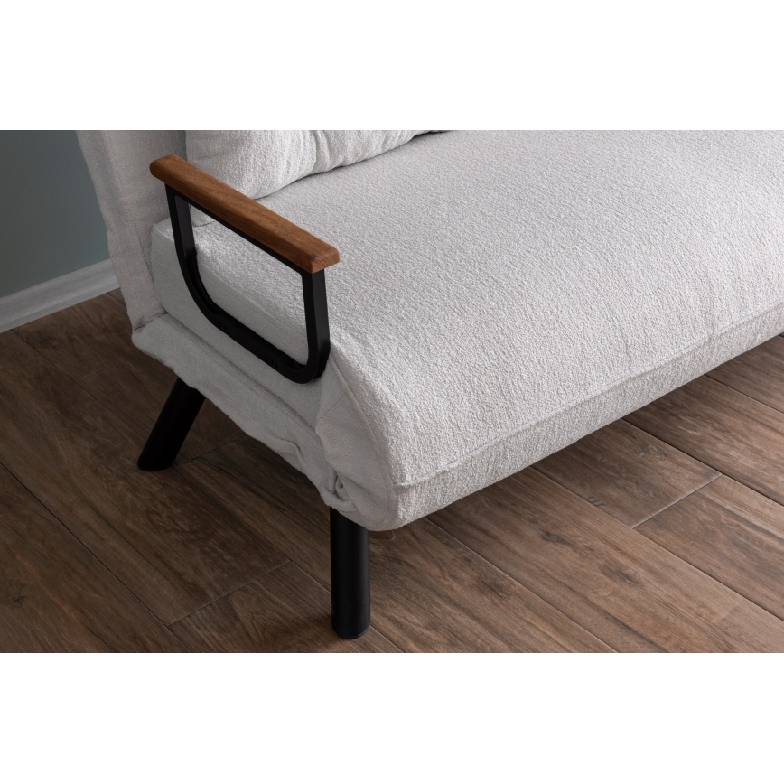 Zweisitziges Schlafsofa QIRA, Weiß