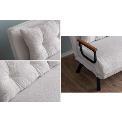 Zweisitziges Schlafsofa QIRA, Weiß