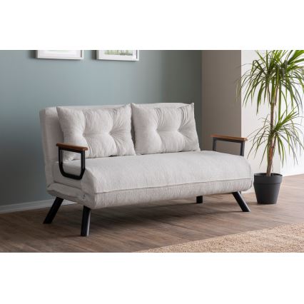 Zweisitziges Schlafsofa QIRA, Weiß