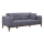 Zweisitziges Sofa DOTY, dunkelgrau