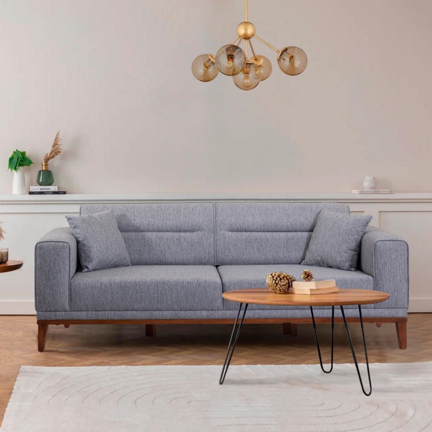 Zweisitziges Sofa DOTY, grau