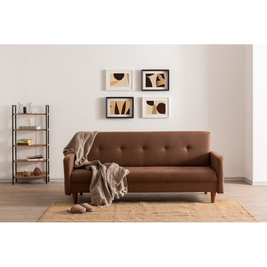 Zweisitziges Sofa NARA, braun